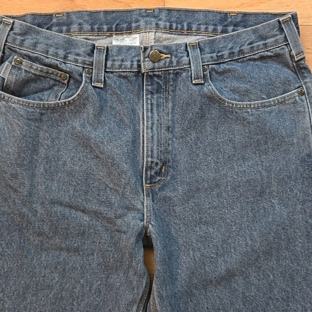 Carhartt Jeans Mens 36x44 (35x33 Actual) Relaxed Fit Straight Leg Denim - Picture 3 of 12